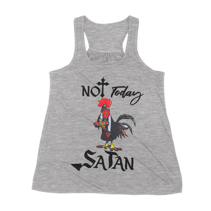 Premium Women's Tank - Not Today Satan Funny Chicken