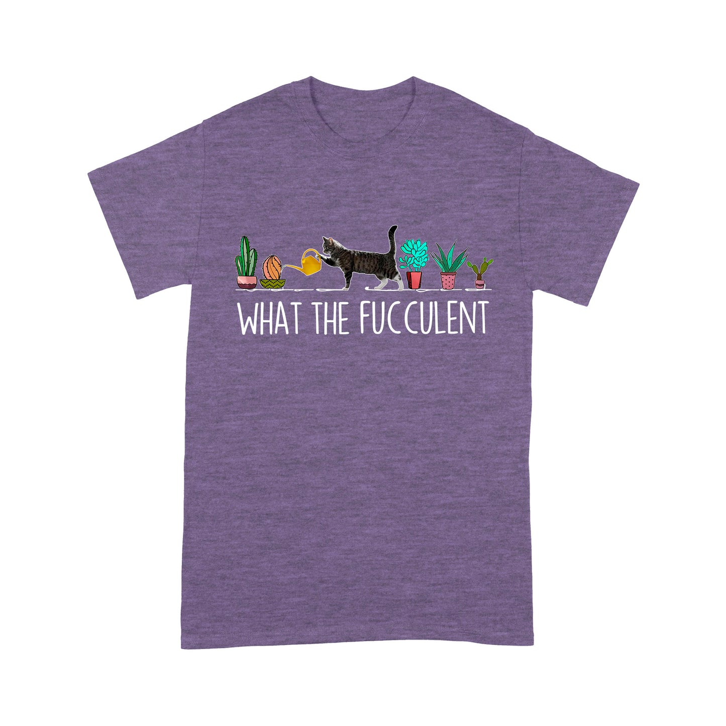 Premium T-shirt - Cat Watering Plants