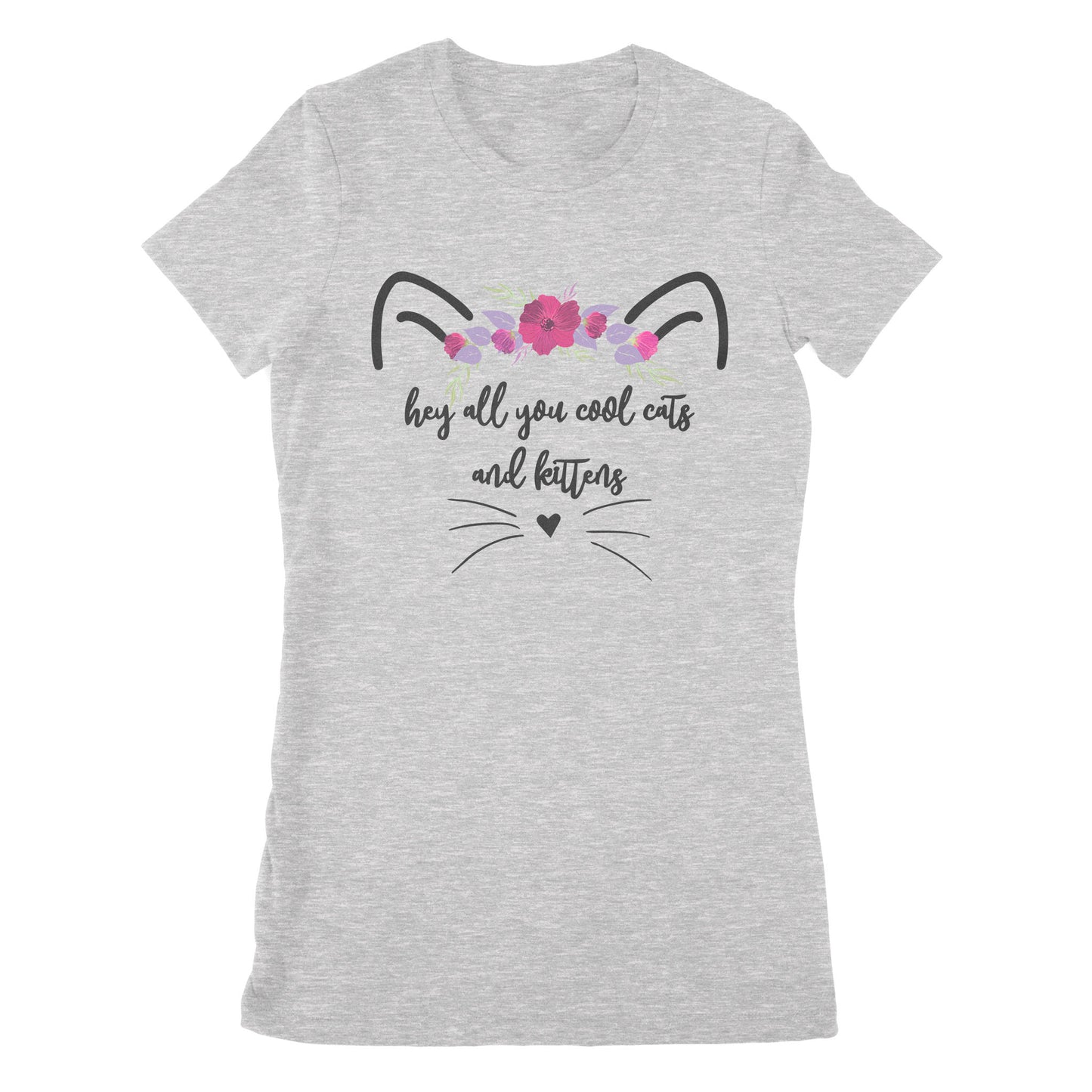 Premium Women's T-shirt - l Hey All You Cool Cats And Kittens