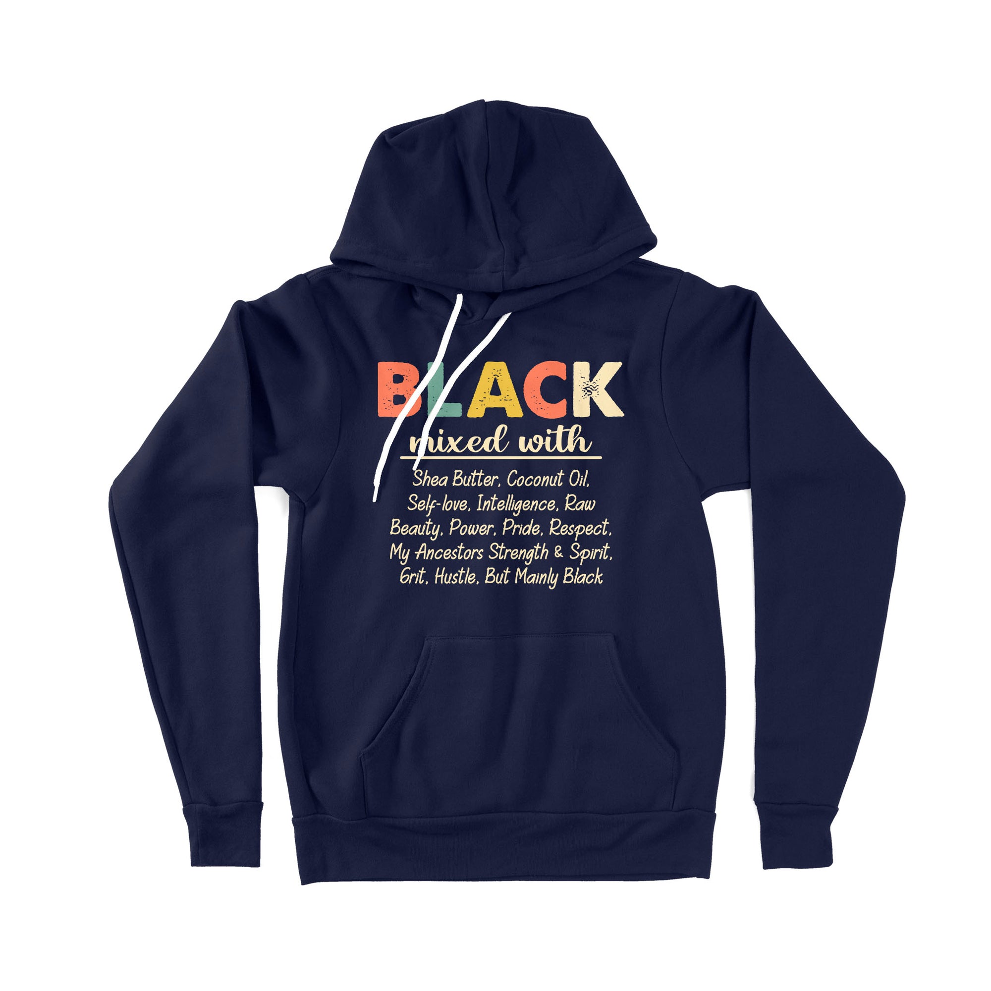 Black Mixed With - Premium Hoodie