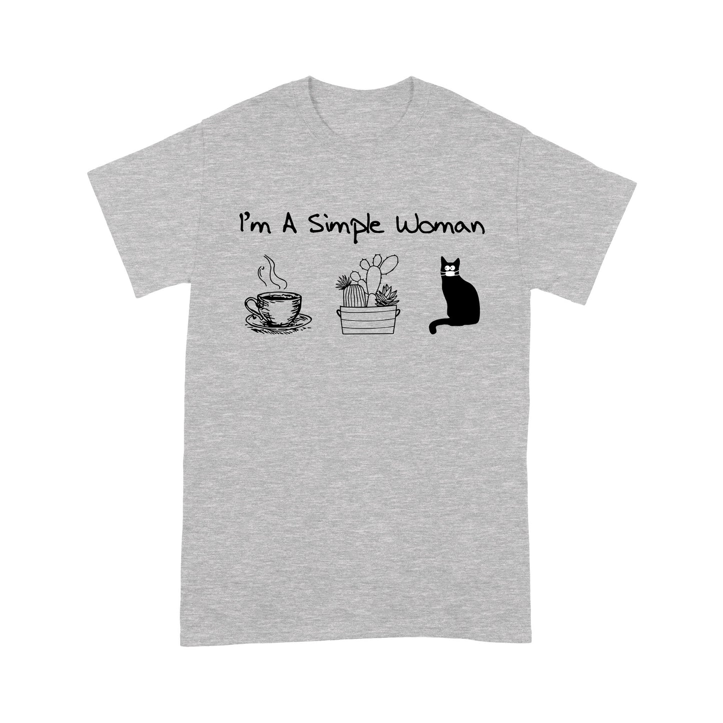 Premium T-shirt - I’m A Simple Woman Coffee Plants Cat