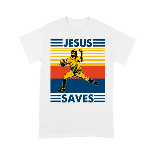 Jesus Saves Funny Vintage Baseball Standard T-Shirt