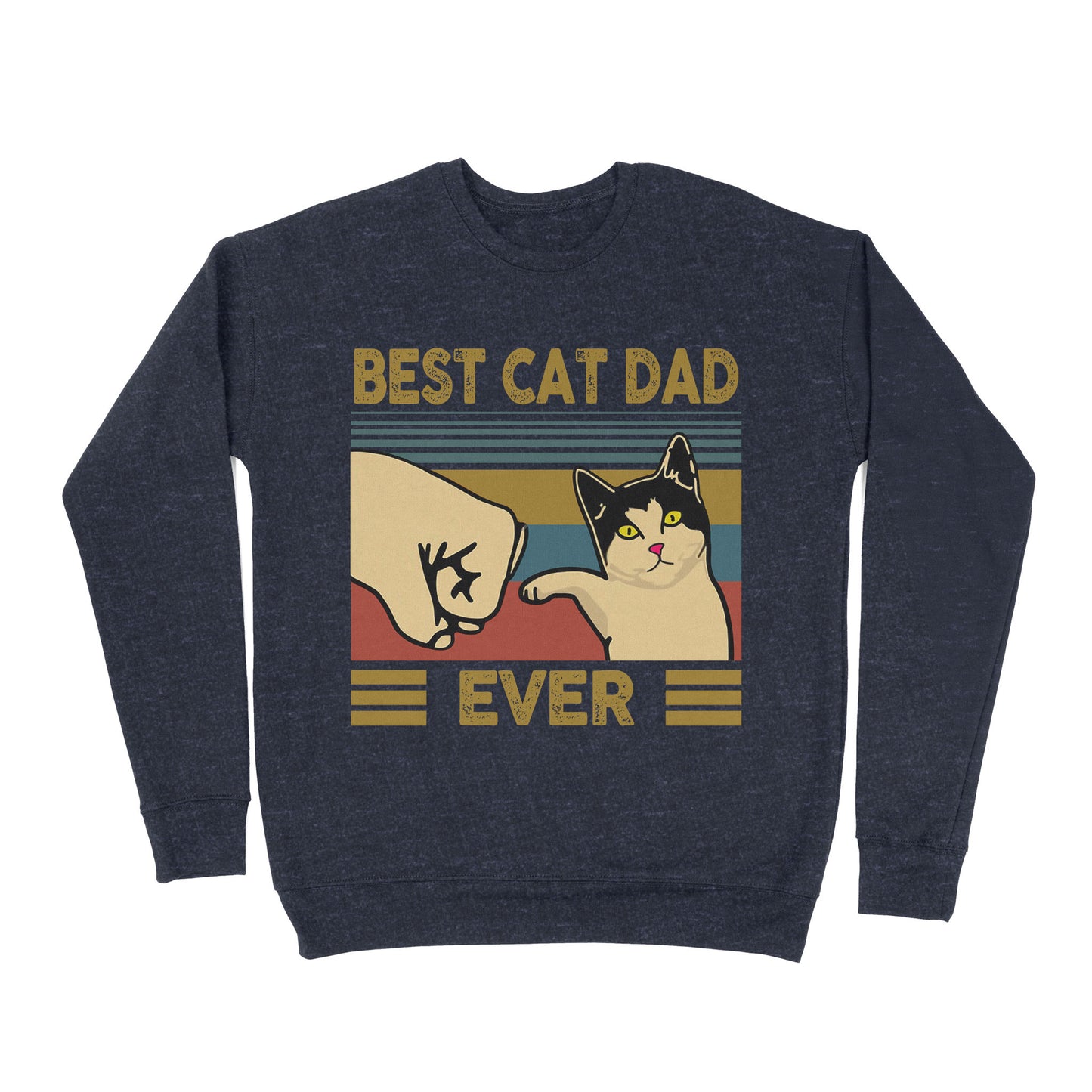 Premium Crew Neck Sweatshirt - Best Cat Dad Ever