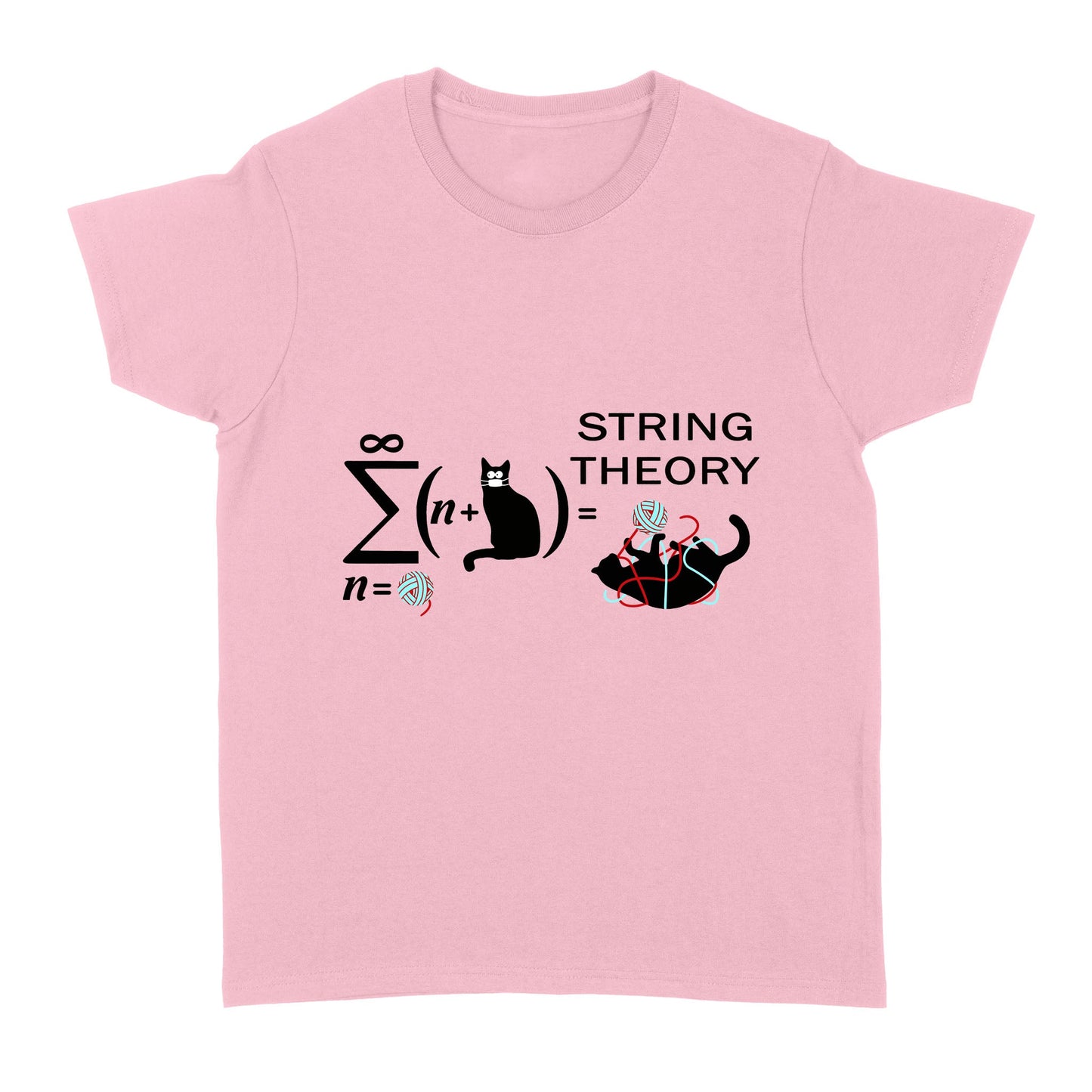 String Theory Cat Mask Funny Standard Women's T-shirt