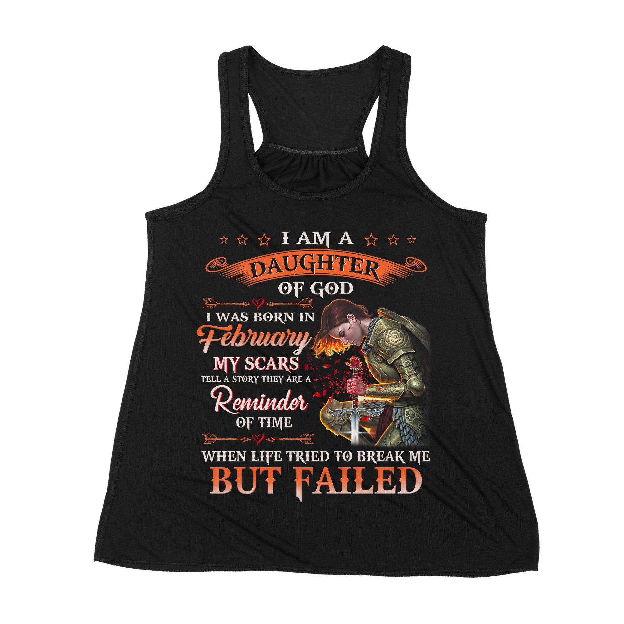 Premium Women's Tank - I'm A Daughter Of God I Was Born In February