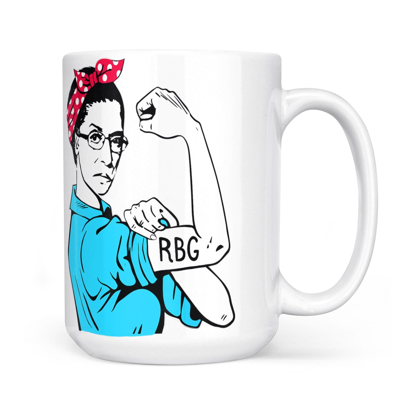 Notorious RBG Unbreakable Mug Ruth Bader Ginsburg Dissent - White Edge-to-Edge Mug