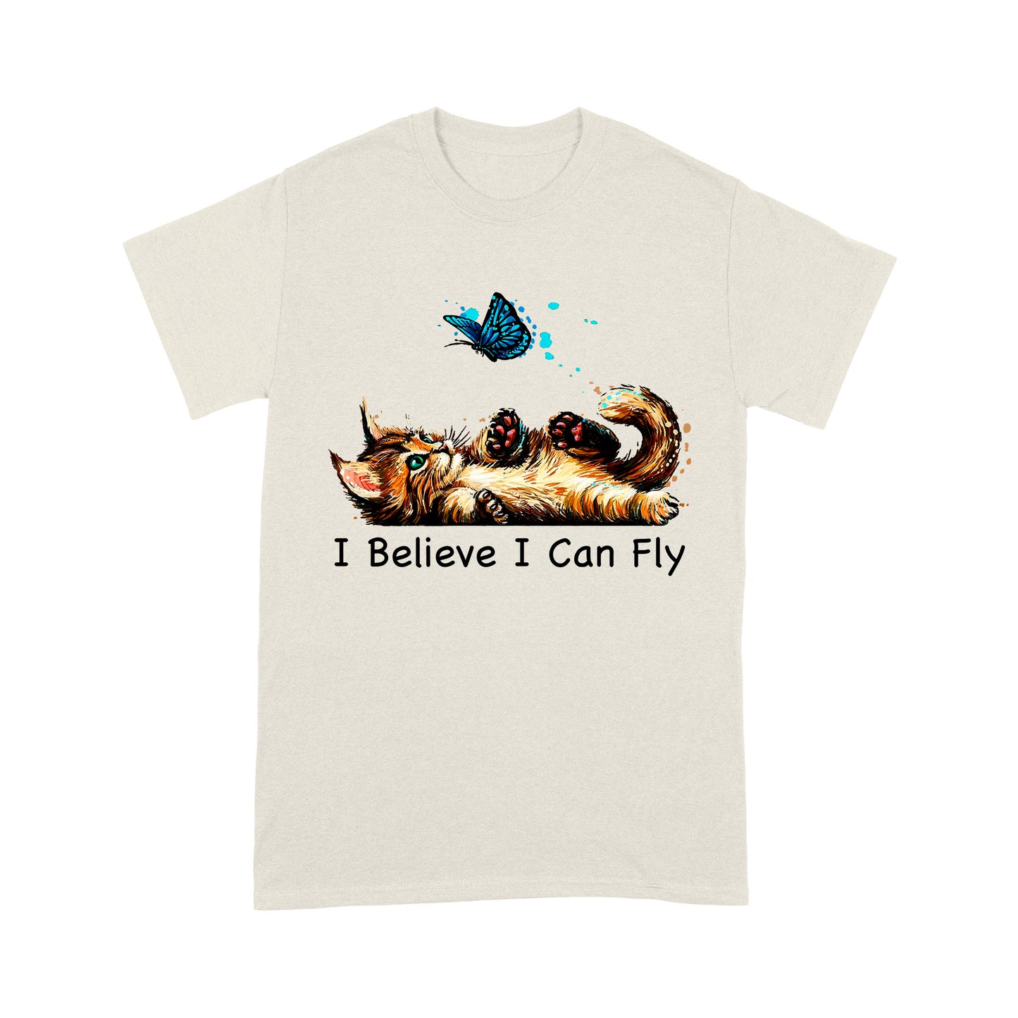 Premium T-shirt - Funny Cat i Believe I Can Fly