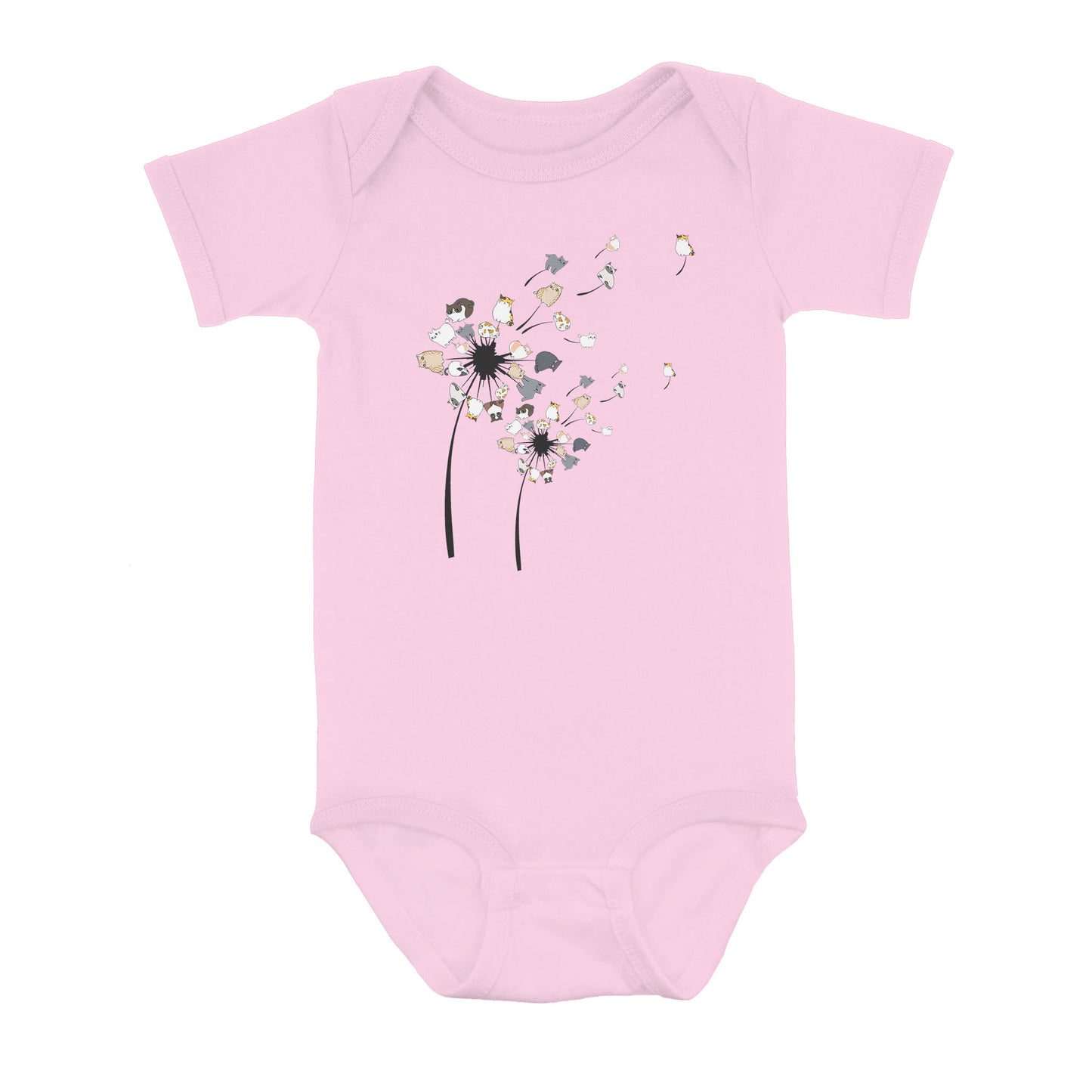 Dandelion Cats Flower - Baby Onesie