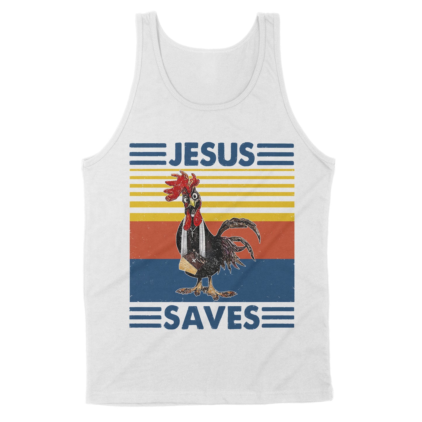 Premium Tank - Chicken Jesus Saves