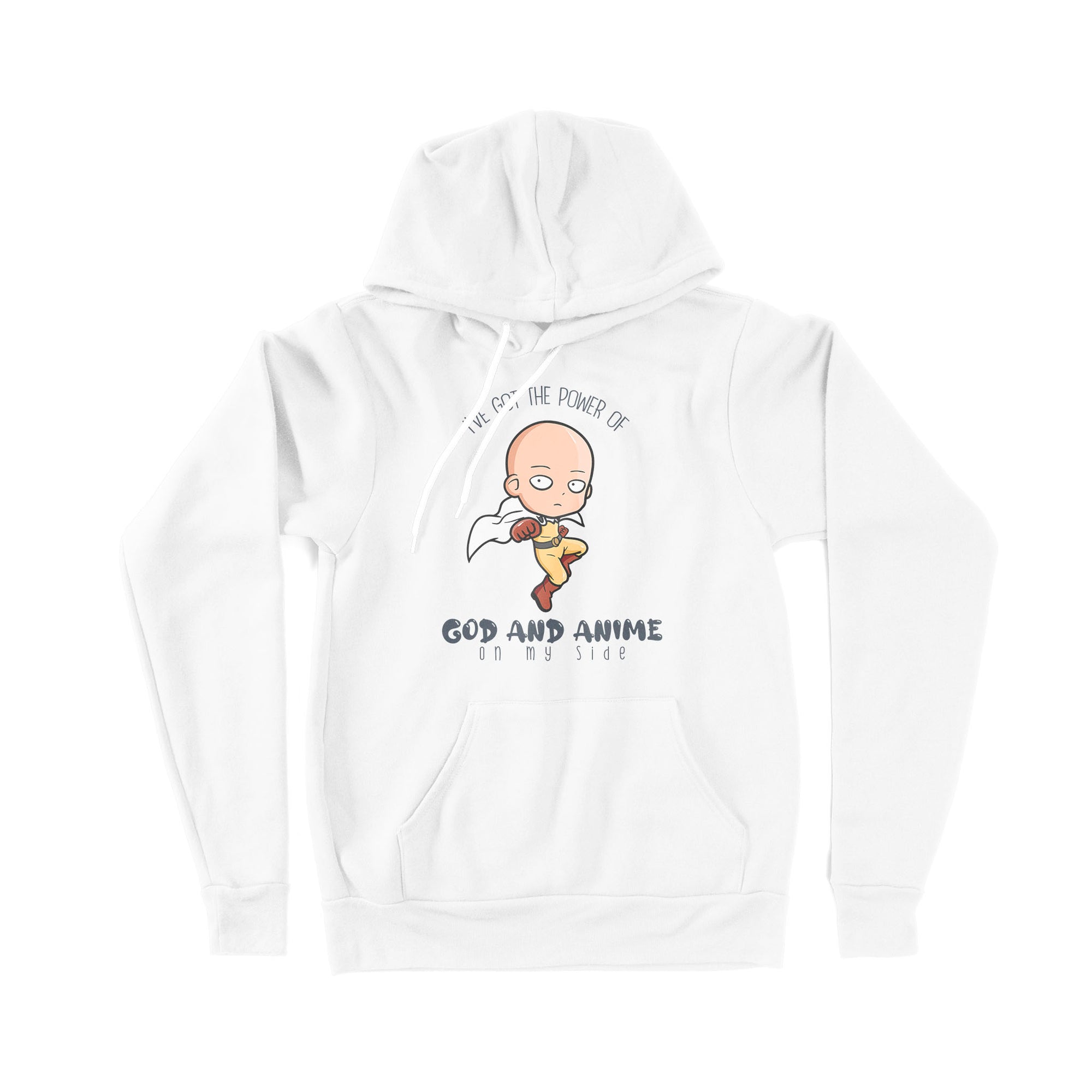 I Have The Power Of God And Anime On My Side - Premium Hoodie