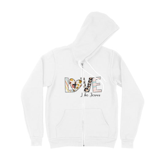 Big Love Like Jesus - Premium Zip Hoodie