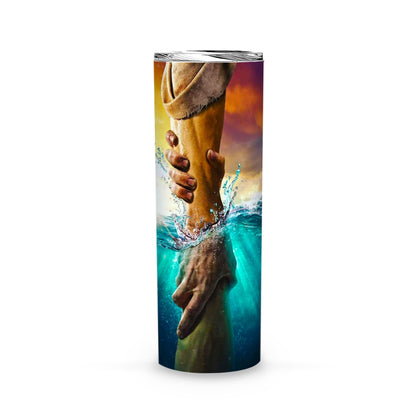 Hand of God Diamond Art Skinny Tumbler