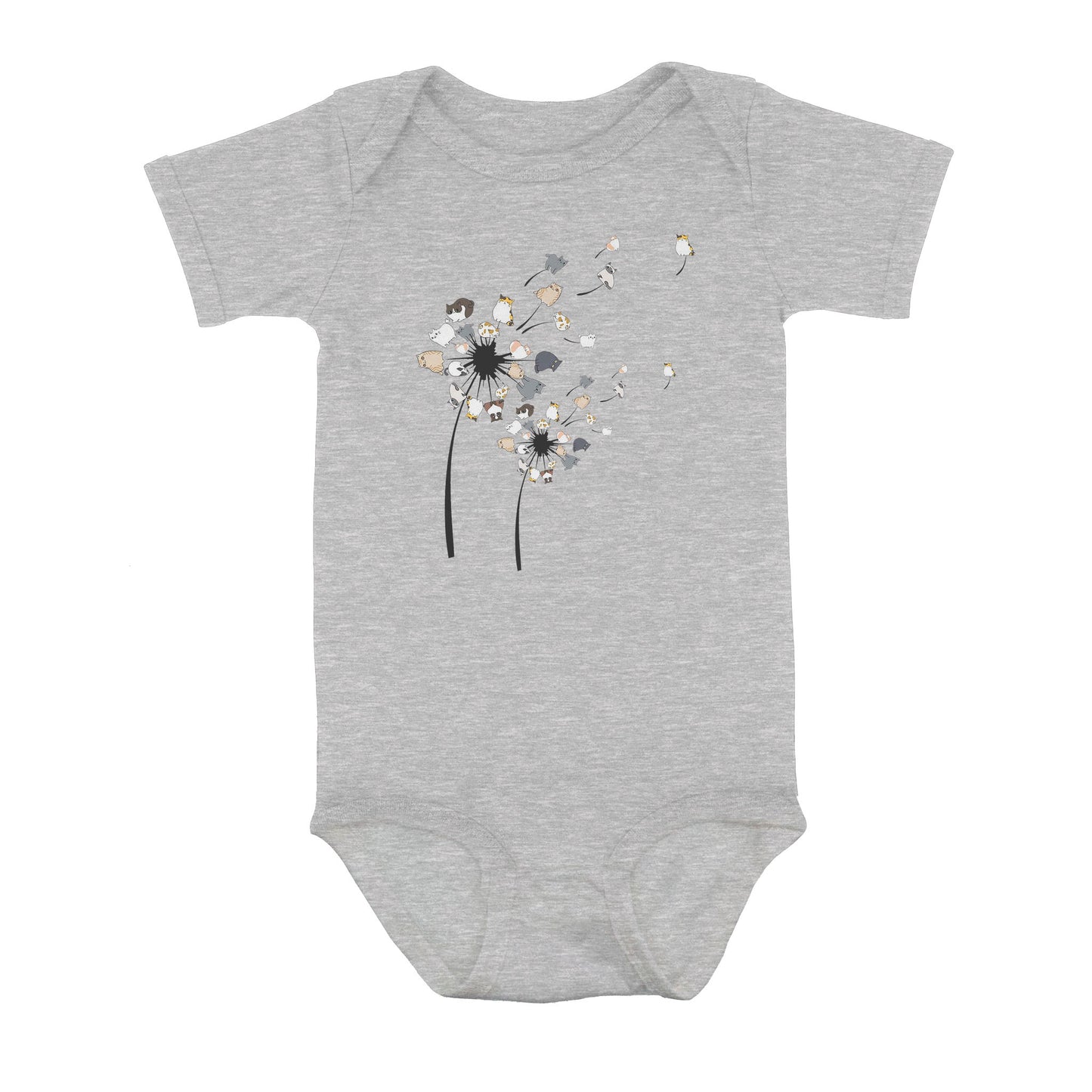 Dandelion Cats Flower - Baby Onesie