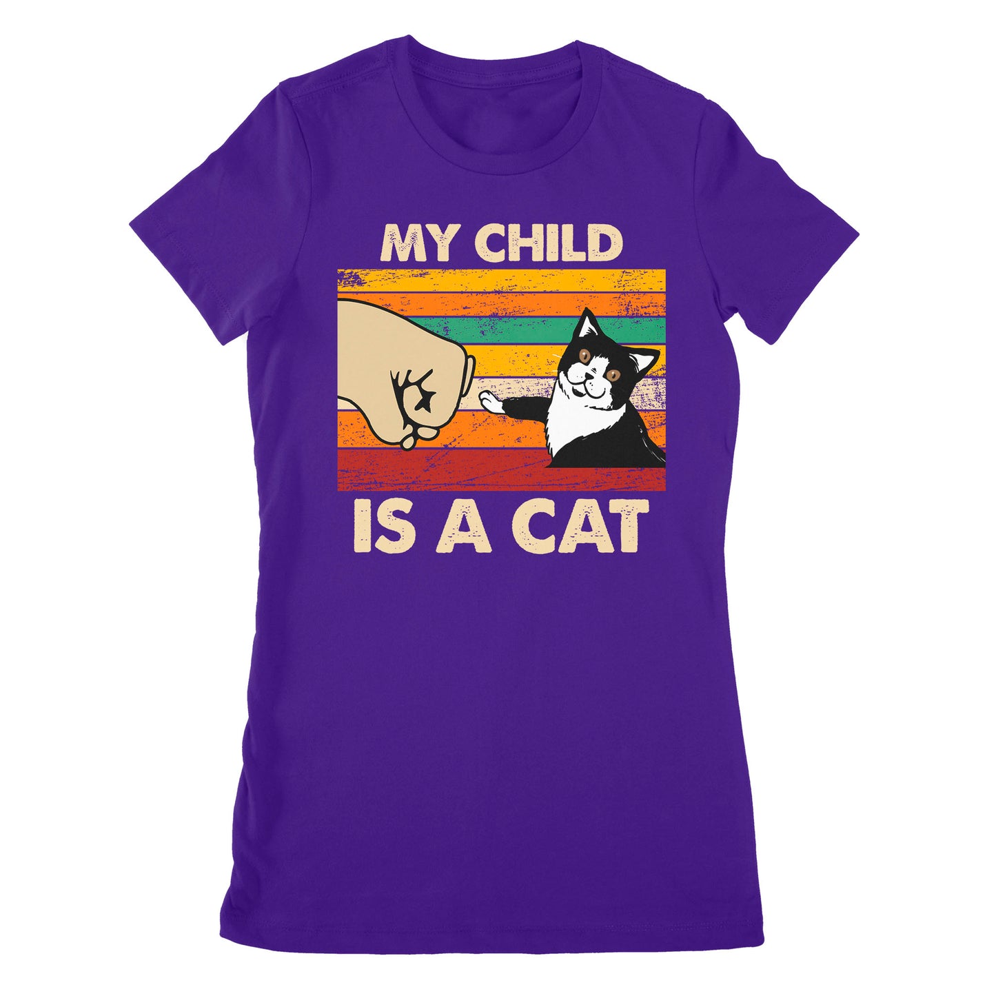 Premium Women's T-shirt - My Child Is A Cat