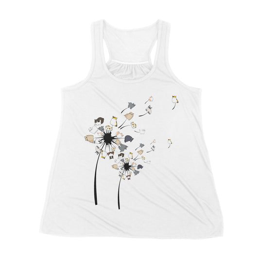 Premium Women's Tank - Dandelion Cats Flower