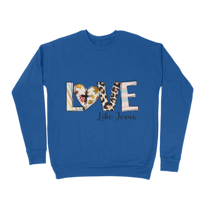 Premium Crew Neck Sweatshirt - Big Love Like Jesus