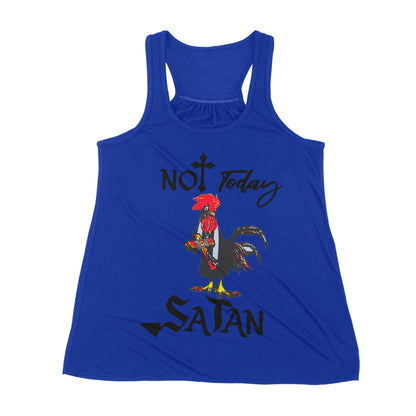 Premium Women's Tank - Not Today Satan Funny Chicken