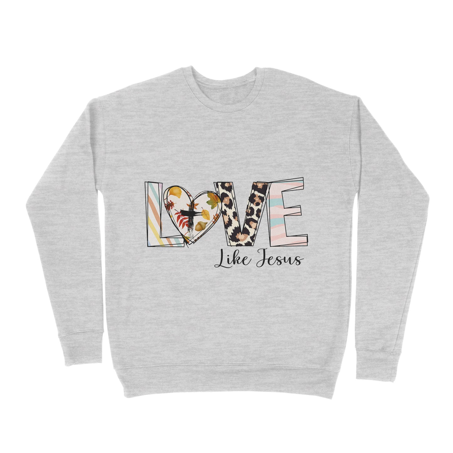 Premium Crew Neck Sweatshirt - Big Love Like Jesus