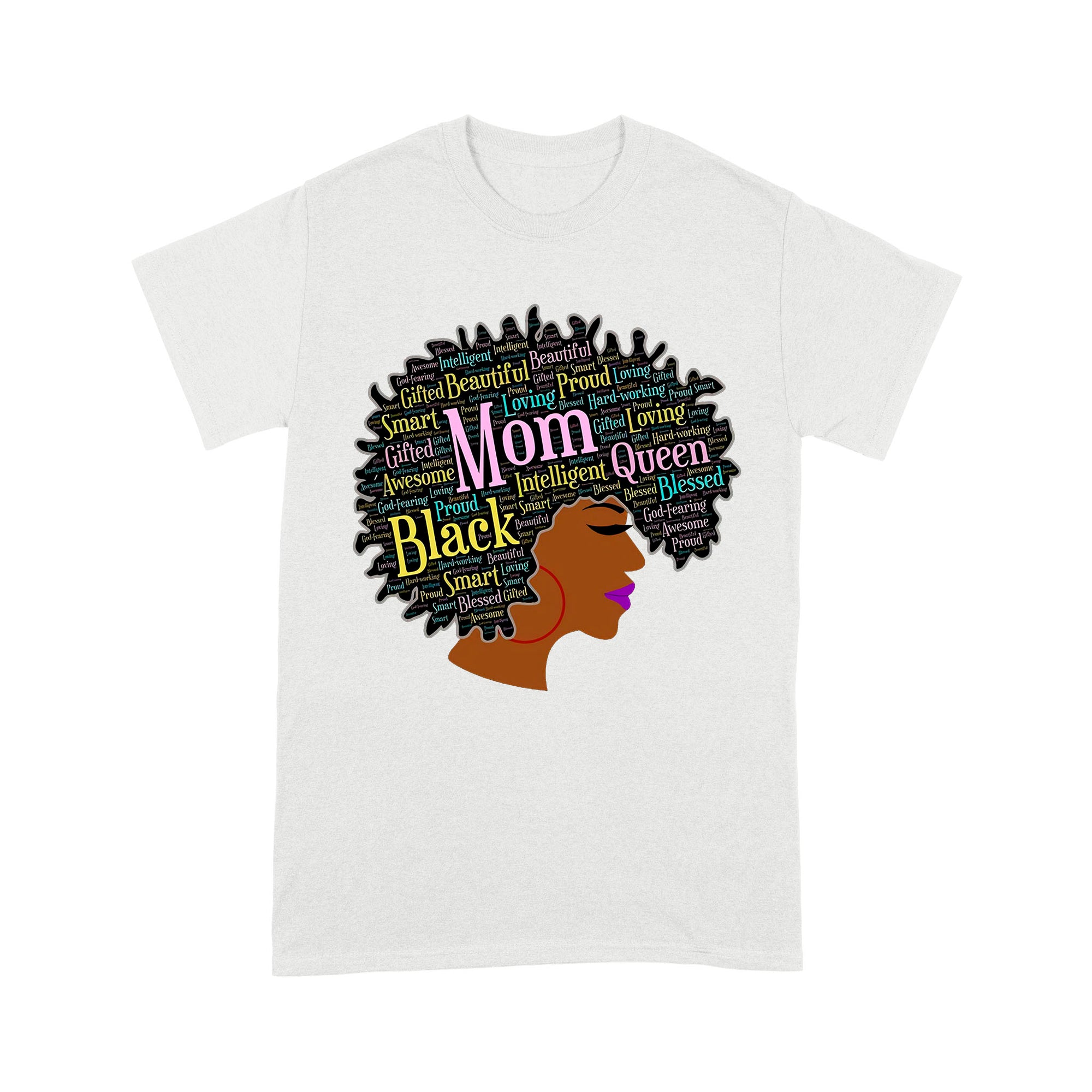 Premium T-shirt - Happy Mother’s Day Black Mom Queen Afro African Woman