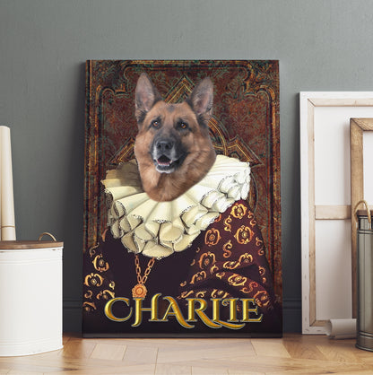 Personalized Dog The Duchess Portraits Digital File Canvas Prints And Poster