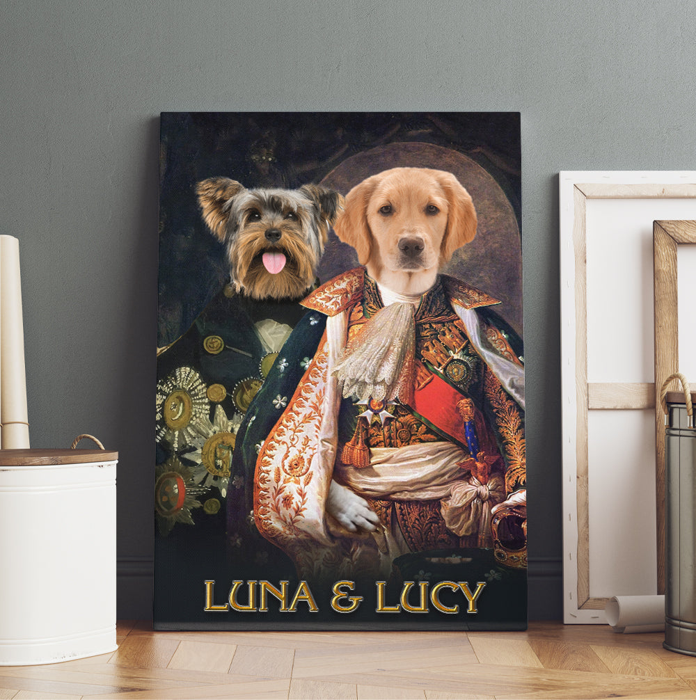 Personalized dog outlet canvas print