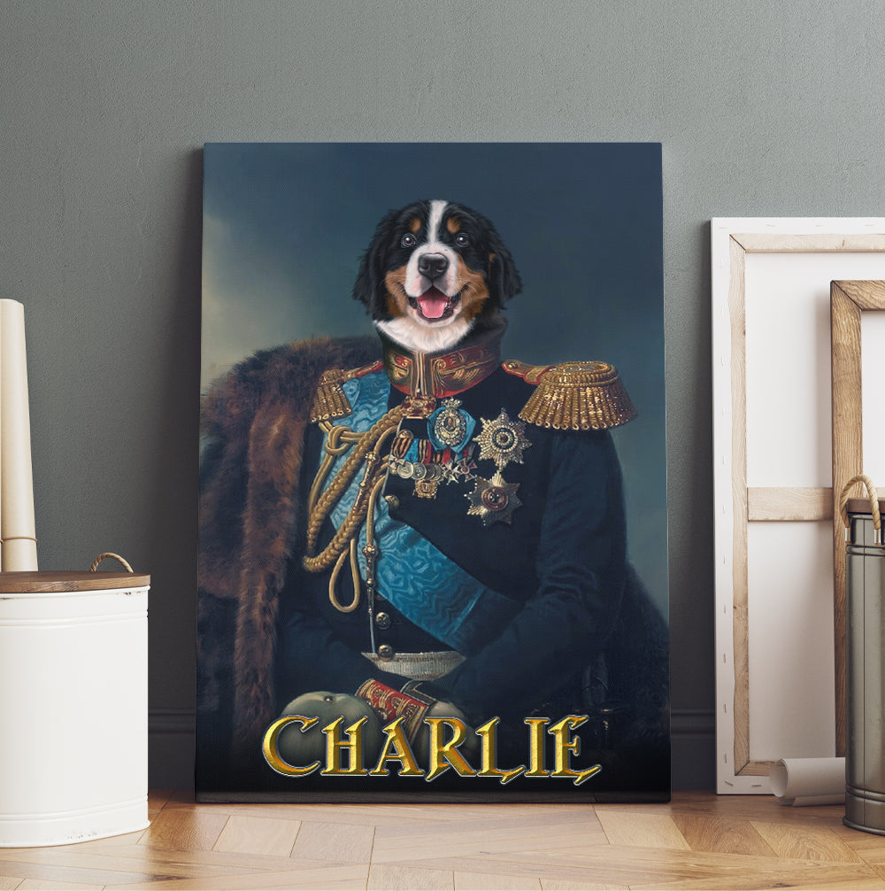 Personalized Dog The General Portraits Digital File Canvas Prints And Poster