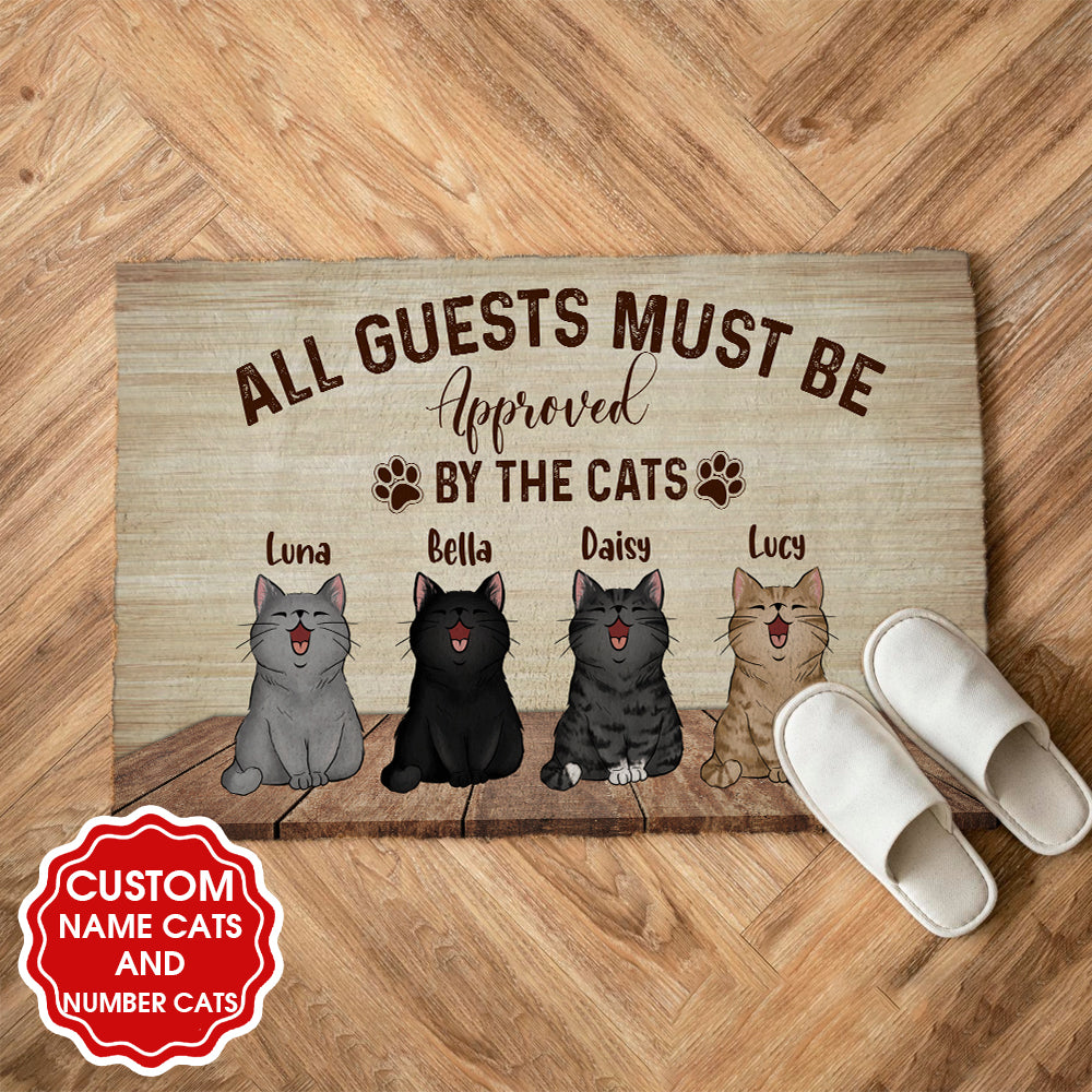 All Guest Must Be Approved By, Custom Doormat, Personalized