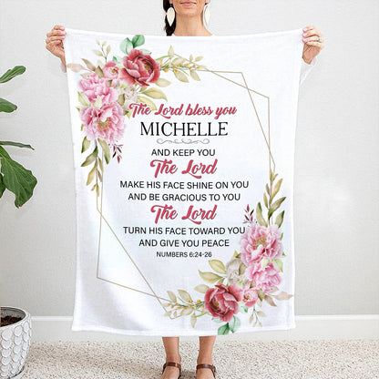 Personalized The Lord Bless You And Keep You Blanket