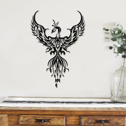 Beautiful Phoenix Cut Metal Sign