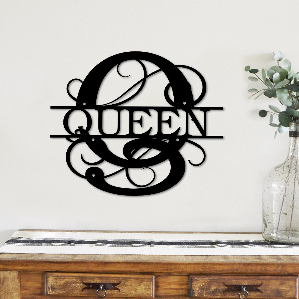 Personalized Metal Name Monogram Metal Sign Custom Last Name, Family Name Metal Sign