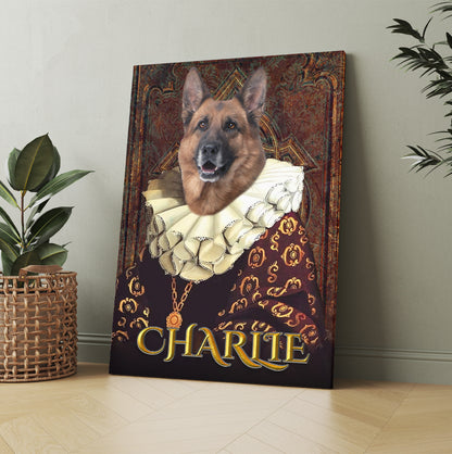 Personalized Dog The Duchess Portraits Digital File Canvas Prints And Poster