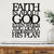 Faith Is About God Even When You Don’t Understand His Plan Cut Metal Sign