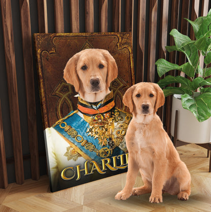 Personalized Dog The Prince Portraits Digital File Canvas Prints And Poster