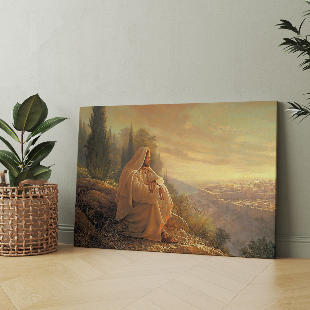 O Jerusalem is a painting by Greg Olsen Religious Jesus Canvas Prints And Poster