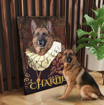 Personalized Dog The Duchess Portraits Digital File Canvas Prints And Poster