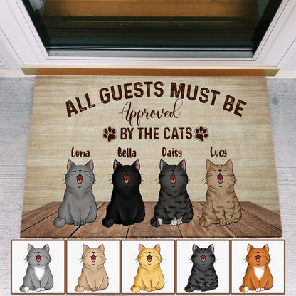 Personalized Cat All Guest Must Be Approved By The Cat Doormat