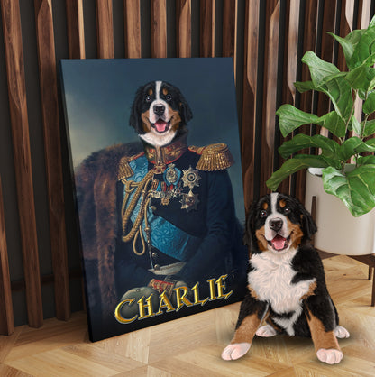 Personalized Dog The General Portraits Digital File Canvas Prints And Poster