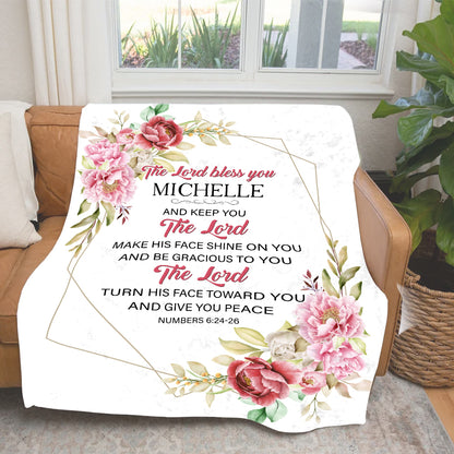 Personalized The Lord Bless You And Keep You Blanket