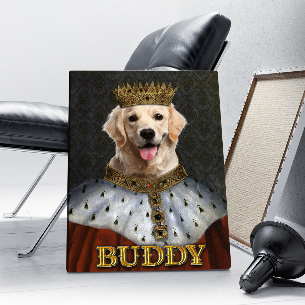 Personalized Dog Portrait The King Henry VII Digital File Canvas Prints And Poster