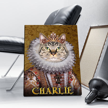 Personalized Cat The Monarch Portrait Digital File Canvas Prints And Poster