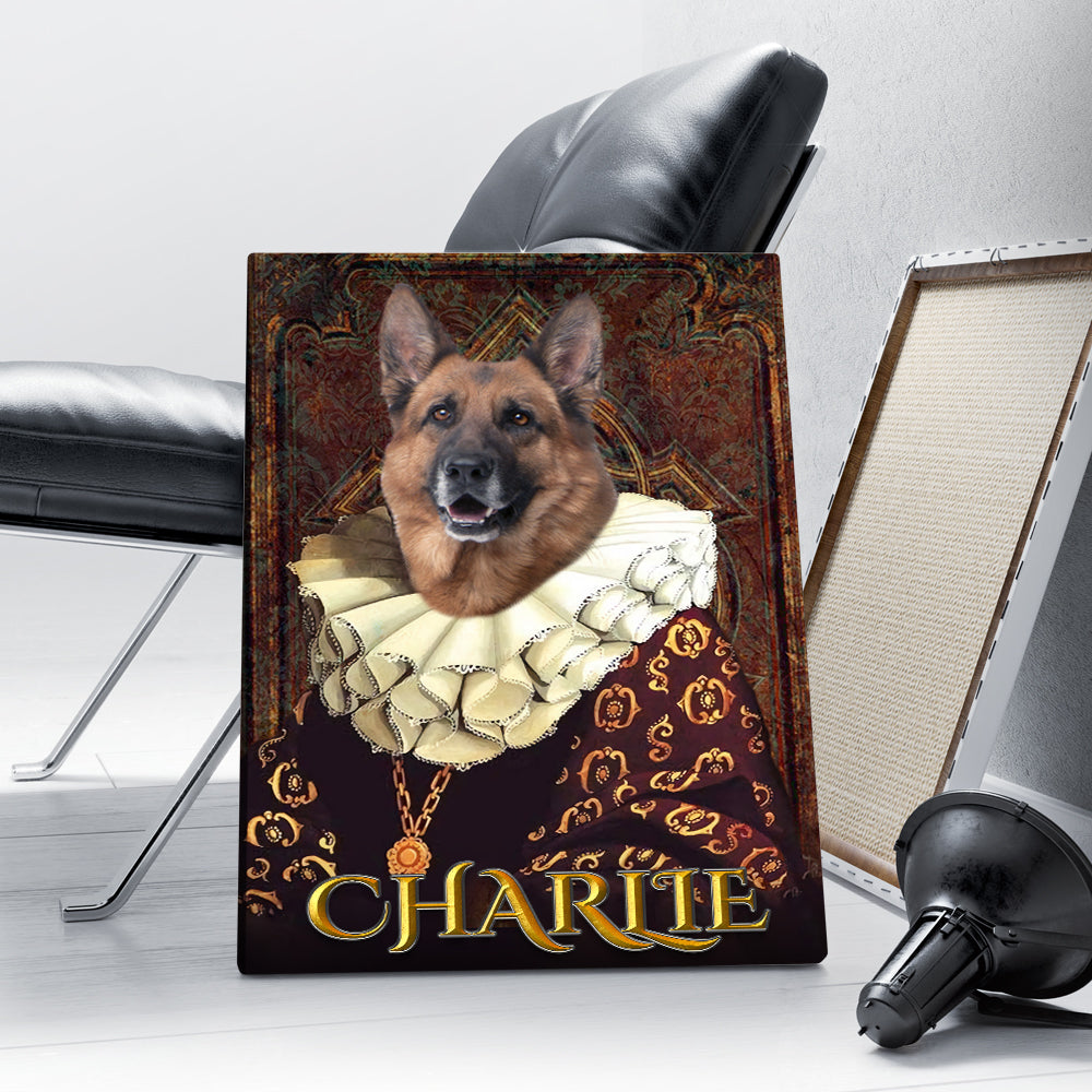 Personalized Dog The Duchess Portraits Digital File Canvas Prints And Poster