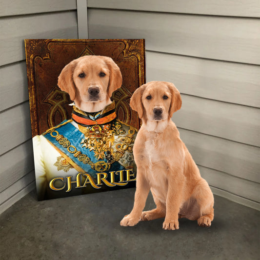 Personalized Dog The Prince Portraits Digital File Canvas Prints And Poster