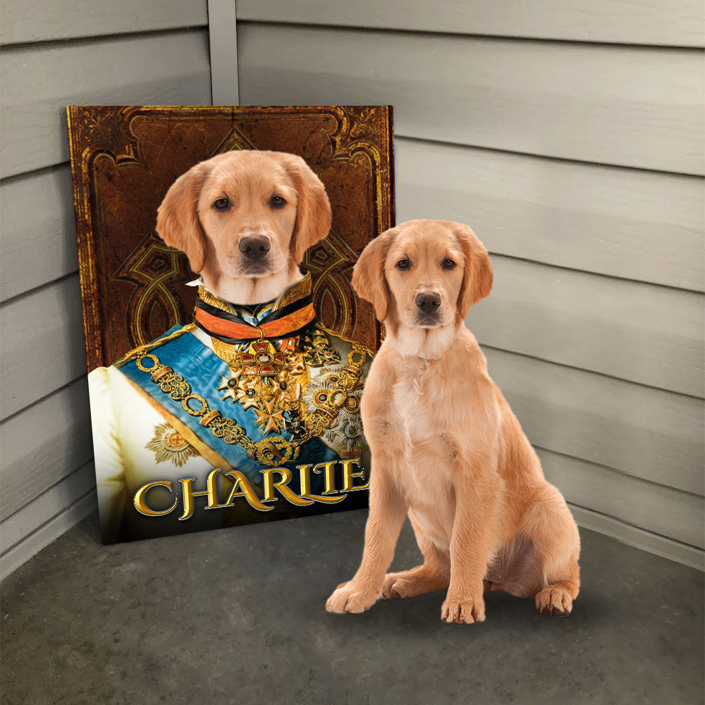 Personalized Dog The Prince Portraits Digital File Canvas Prints And Poster