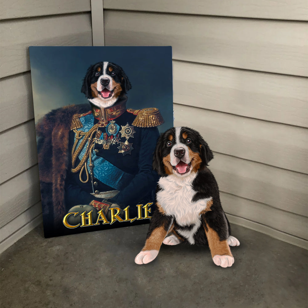 Personalized Dog The General Portraits Digital File Canvas Prints And Poster