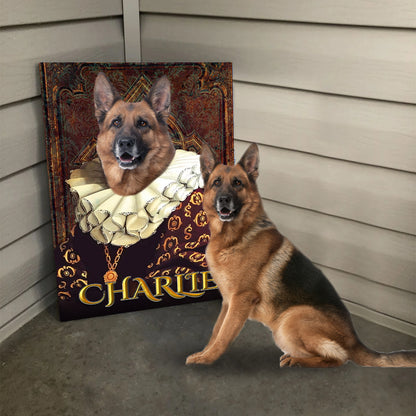 Personalized Dog The Duchess Portraits Digital File Canvas Prints And Poster