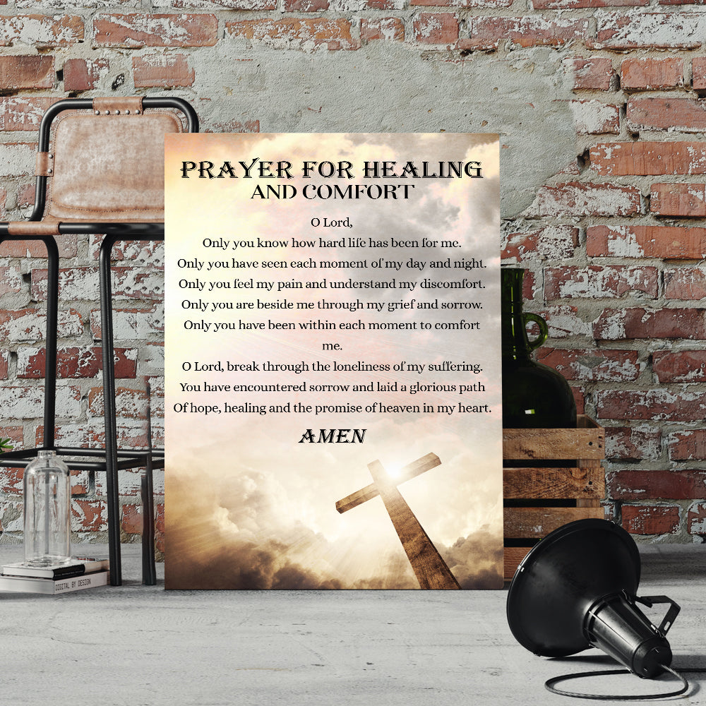 Prayer For Healing And Comfort Canvas Prints