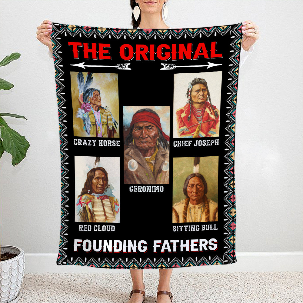 The Original Founding Fathers Native American Blanket