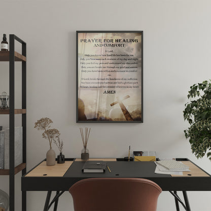 Prayer For Healing And Comfort Canvas Prints