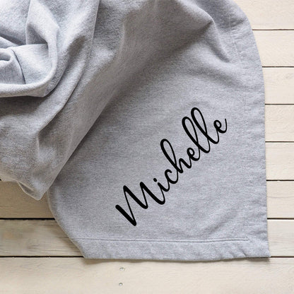 Personalized Custom Name Fleece Blanket and Sherpa Blanket