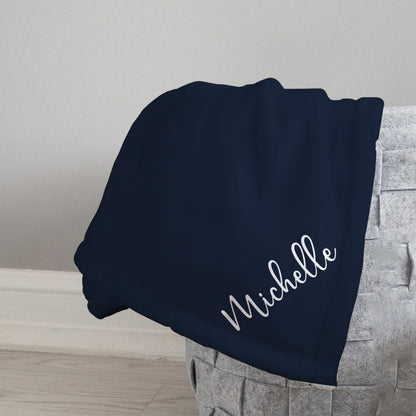 Personalized Custom Name Fleece Blanket and Sherpa Blanket